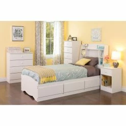 Best Sale 🌟 Wood Headboards Prepac Astrid Twin Bookcase Headboard 😍 -Deals Headboards Store scalePRM380