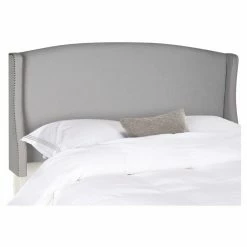 Wholesale 🧨 Upholstered Headboards Safavieh Austin Wingback Upholstered Headboard ✔️ -Deals Headboards Store scaleSAV4708