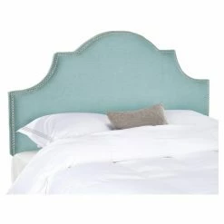 Promo 🛒 Upholstered Headboards Safavieh Hallmar Upholstered Arched Headboard ⭐ -Deals Headboards Store scaleSAV4729