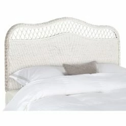 Hot Sale 🔔 Wicker Headboards Safavieh Sephina Rattan Headboard 💯 -Deals Headboards Store scaleSAV5310