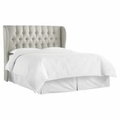 Best reviews of 👍 Skyline Furniture Upholstered Headboards Skyline Tufted Wingback Shantung Upholstered Headboard 👍 -Deals Headboards Store scaleSKY1593