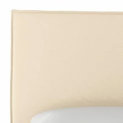 Outlet 🔔 Upholstered Headboards Rachel Ashwell Crafted By Cloth & Company French Seam Slipcover Headboard - Twin - Twill Natural 🎁 -Deals Headboards Store scaleSKY2441