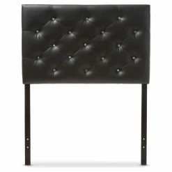 Promo 🎉 Faux Leather Headboards Baxton Studio Viviana Upholstered Button-Tufted Twin Size Headboard 😀 -Deals Headboards Store scaleWSI3553