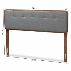 Outlet ⌛ Wood Headboards Baxton Studio Palina Upholstered Wood Headboard 🛒 -Deals Headboards Store scaleWSI4583